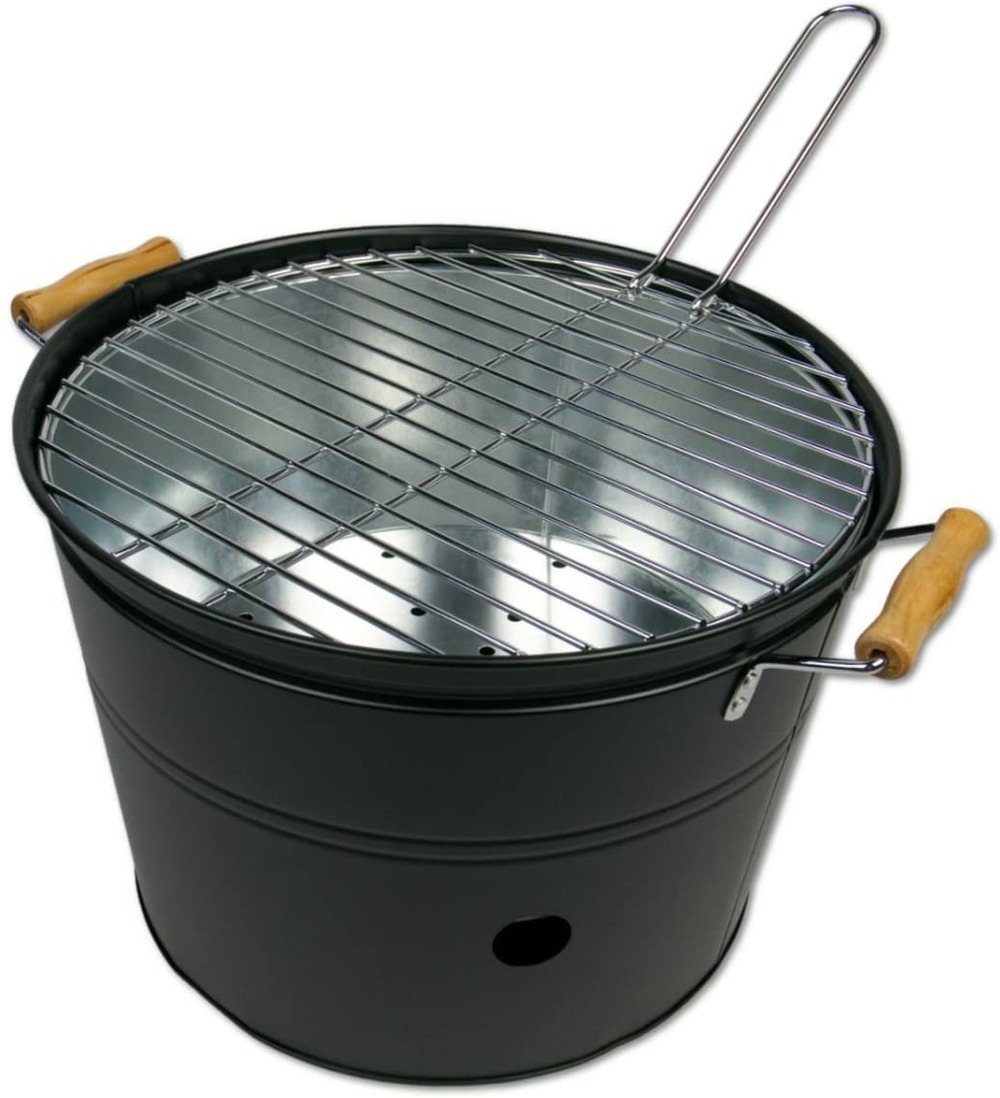 Barbecue cube 32cm avec grill, noir
