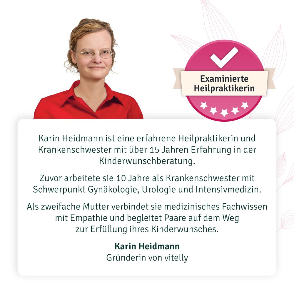 vitelly WomanToMum® Kinderwunsch Vitamine für einen Monat