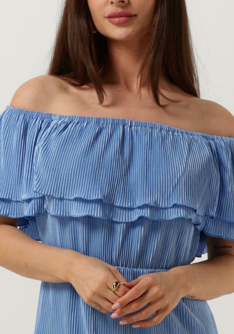 FREEBIRD lichtblauwe freebird midi jurk bonne