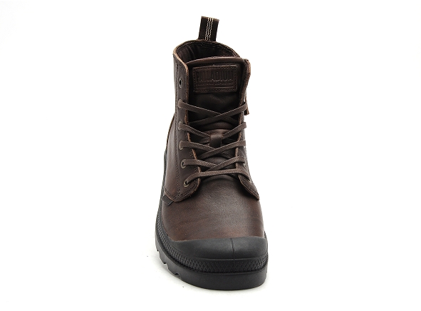 Palladium boots bottine homme pampa  zip leather marron