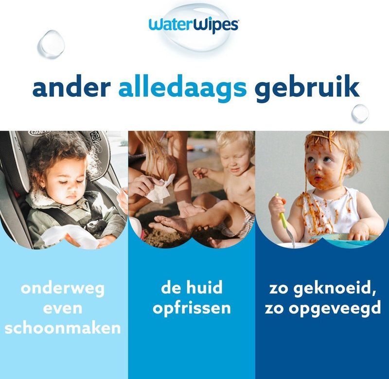 WaterWipes Billendoekjes Bio - 18 x 60 stuks - 1080 Doekjes