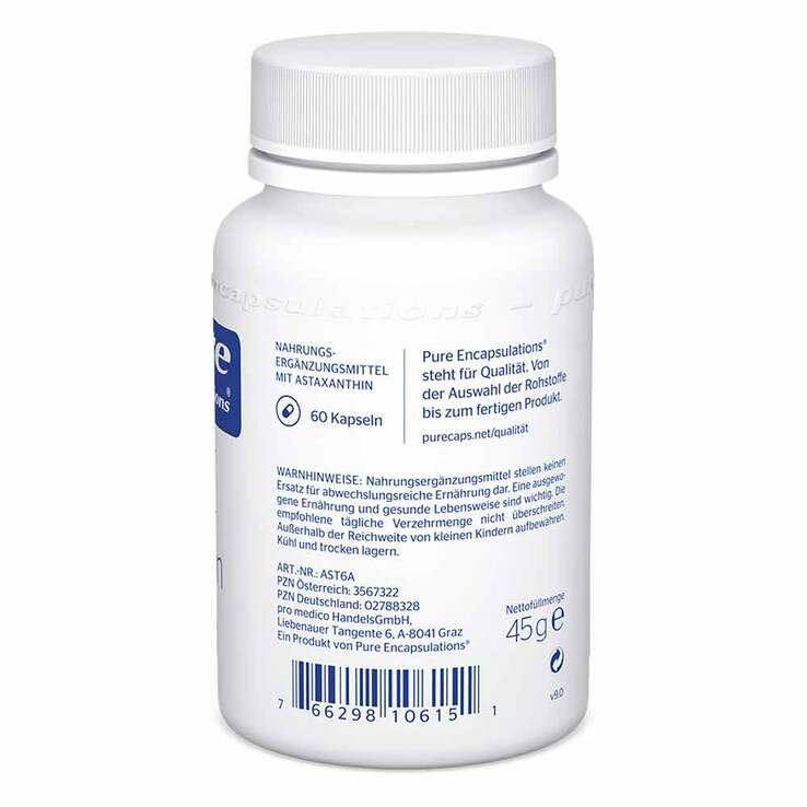 Pure Encapsulations Astaxanthin Kapseln, 60 St