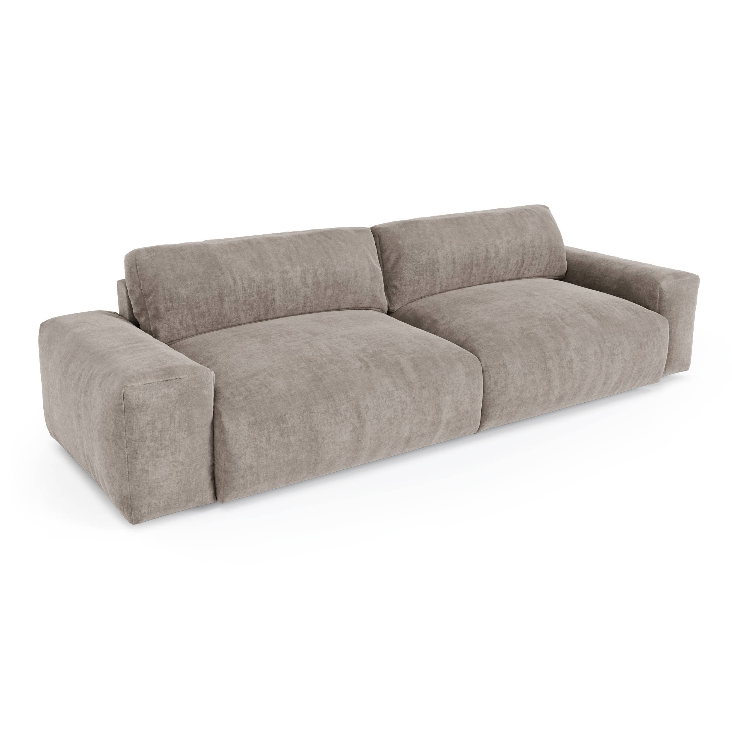 Rechte bank BLISS 4 personen Fluweel Mol