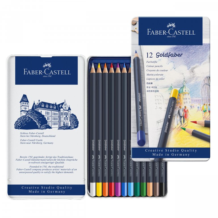 Faber-Castell Farbstift Goldfaber, 12er-Set