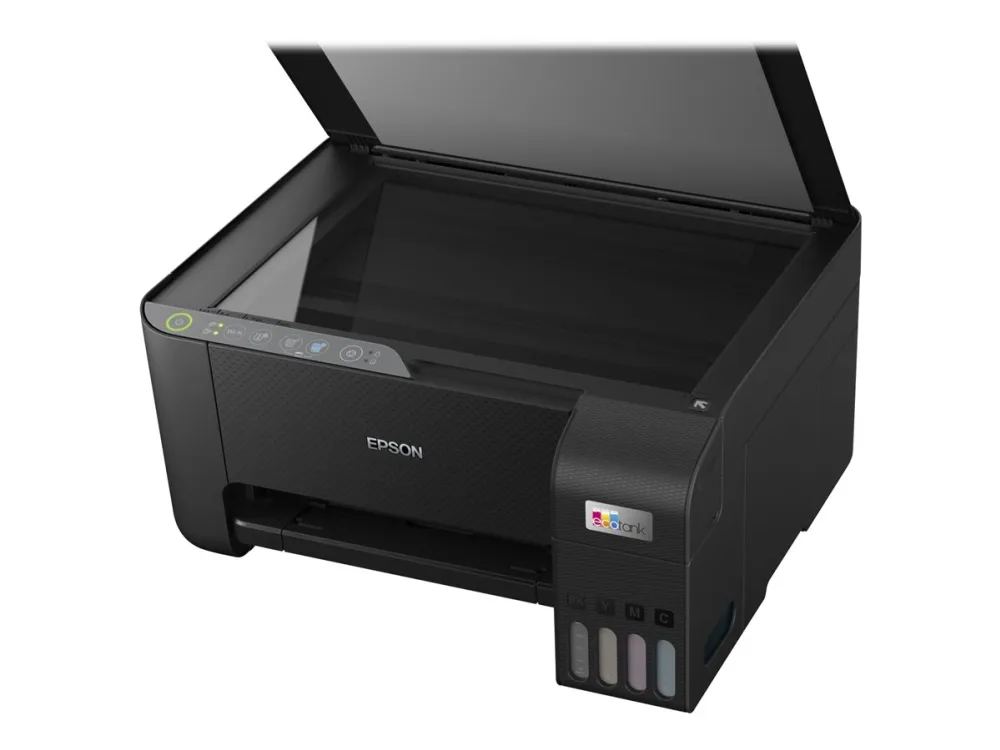 [OUTLET] - Epson EcoTank ET-2812 - Multifunktionsprinter - farve - blækprinter - kan genopfyldes - A4 (medie) - op til 10 spm (udskriver) - 100 ark - Wi-Fi - sort