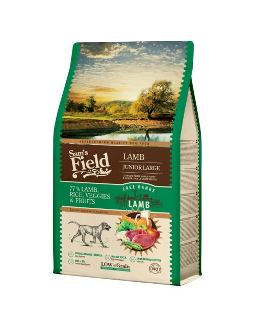 Sam's Field Junior Large Lam - Hondenvoer