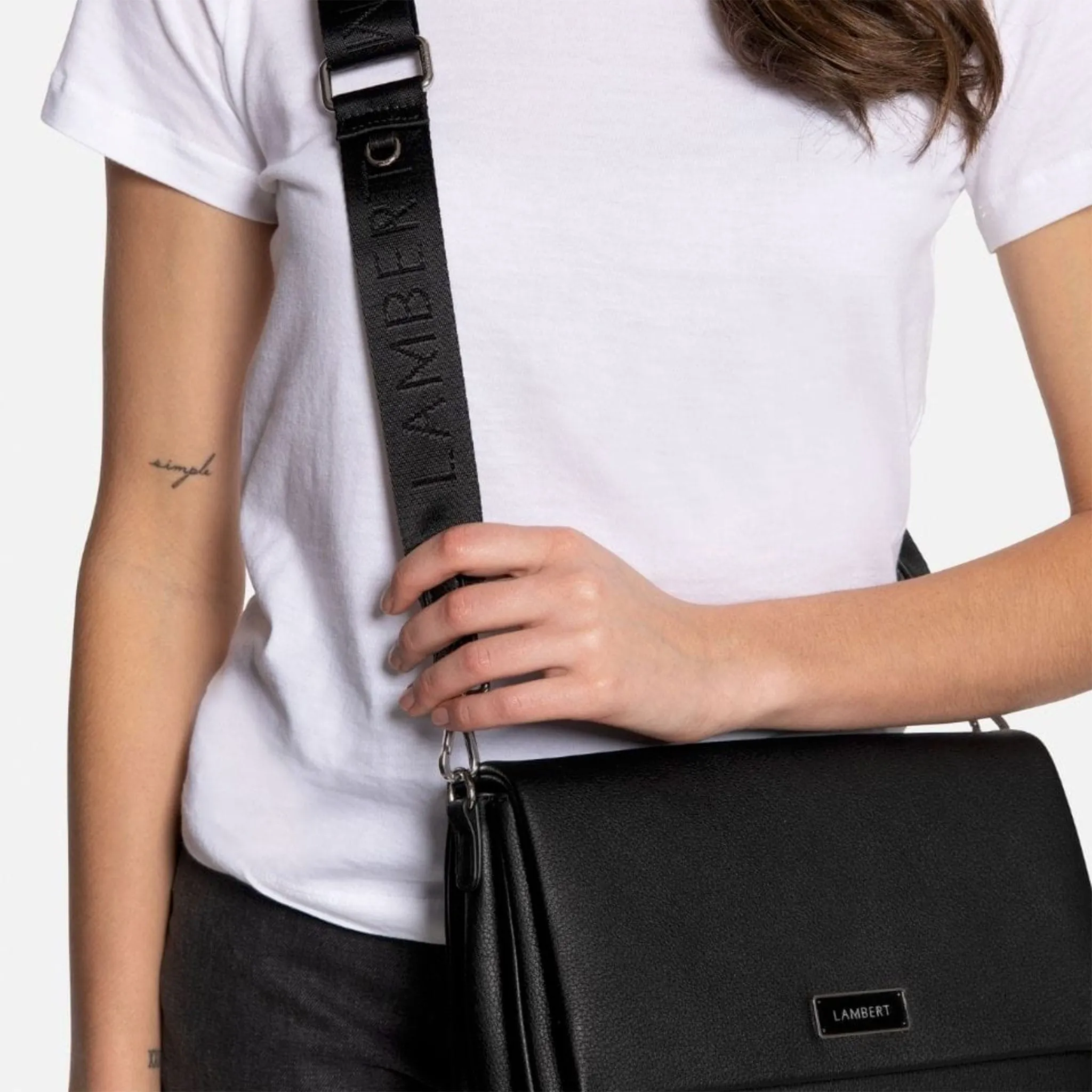 Lambert Sac à Main Valeria - Noir Pebble