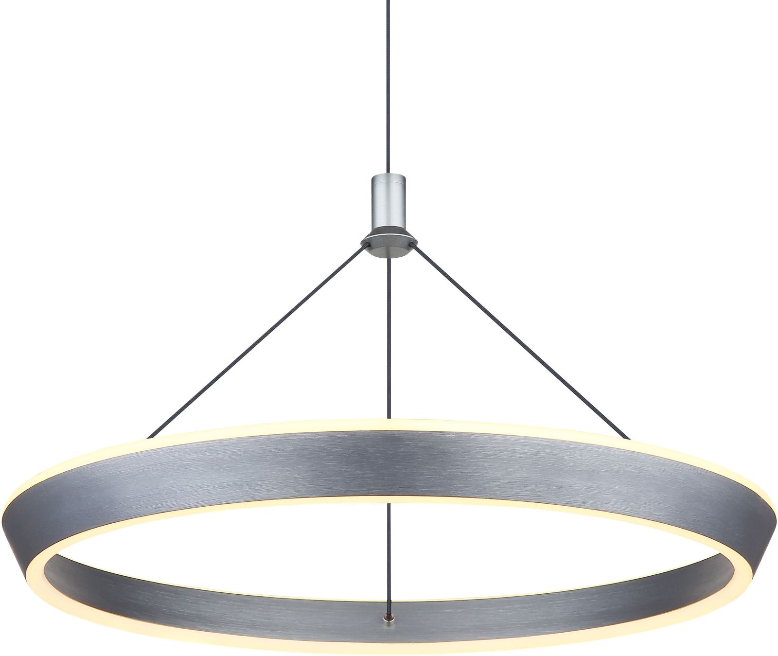 LED-Hängeleuchte - titanfarben - Ø 50 cm