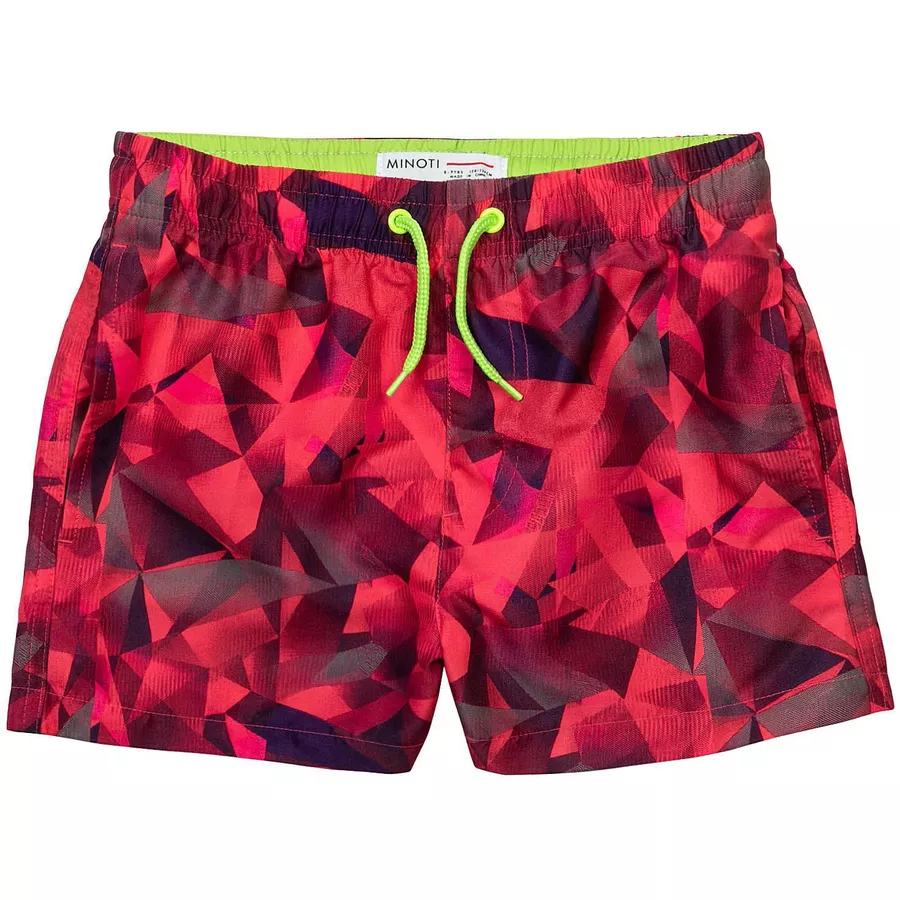 MINOTI Gemusterte Shorts Rot