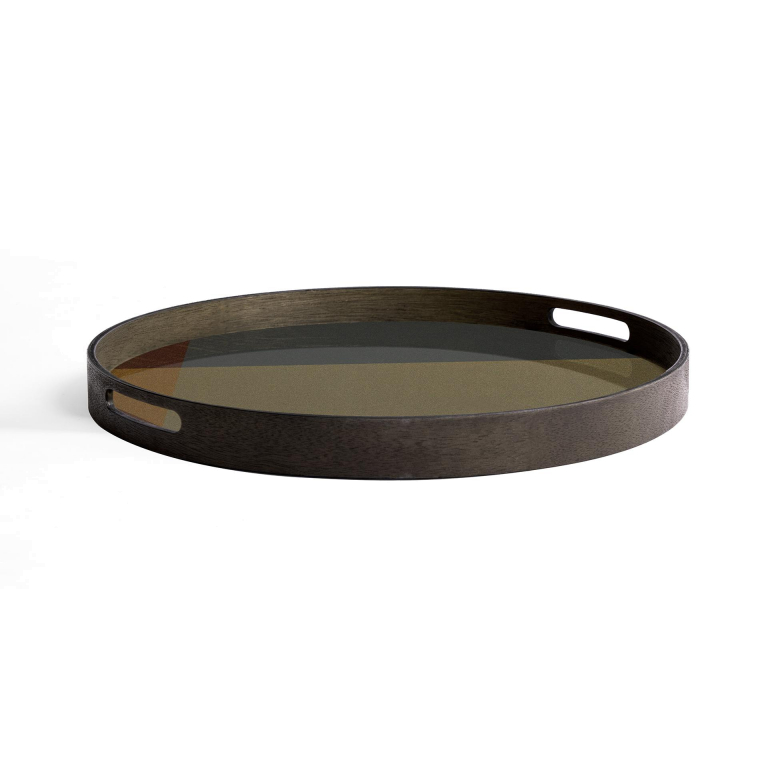 Ethnicraft Angle dienblad slate Ø48