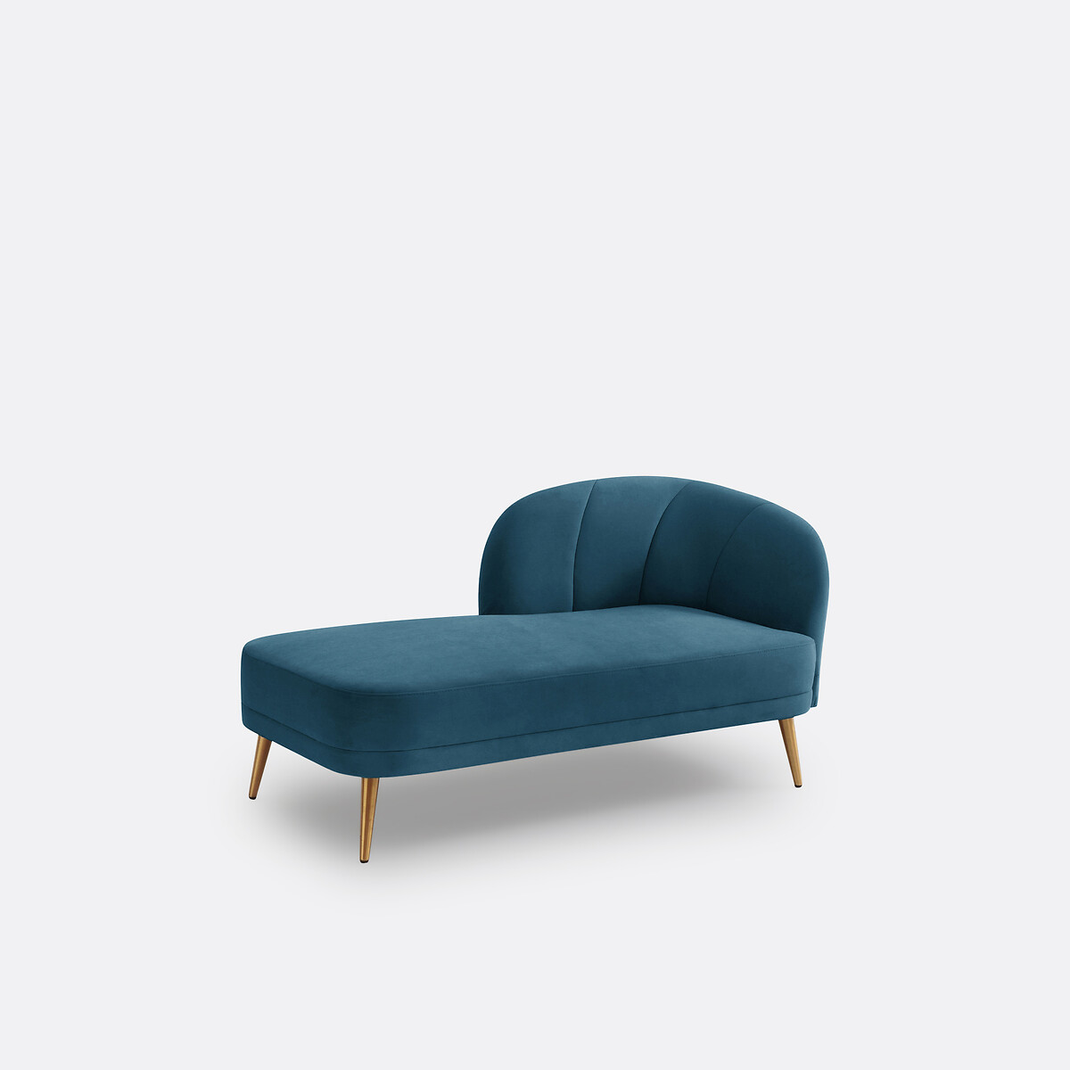 LA REDOUTE INTERIEURS<br>Cadeira longa em fluweel, links, Leone