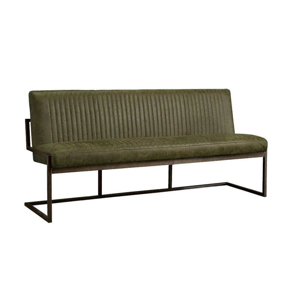 Tower Living Eetkamerbank Ferro Groen 205x65x87cm