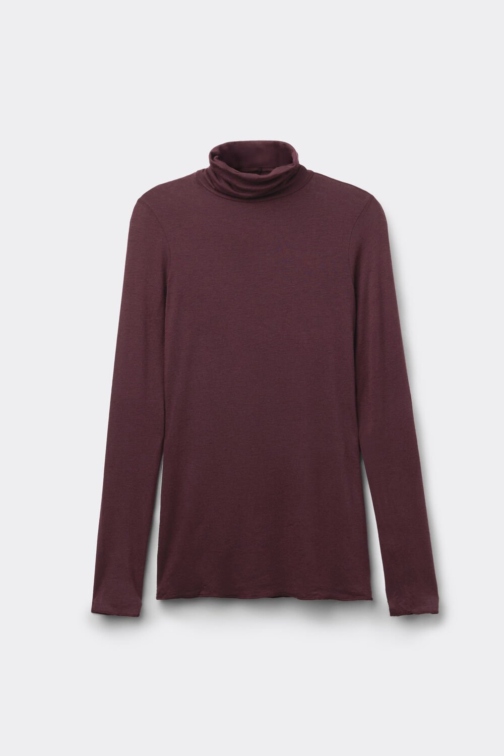 Blusa ultraleve de gola alta em modal e cashmere