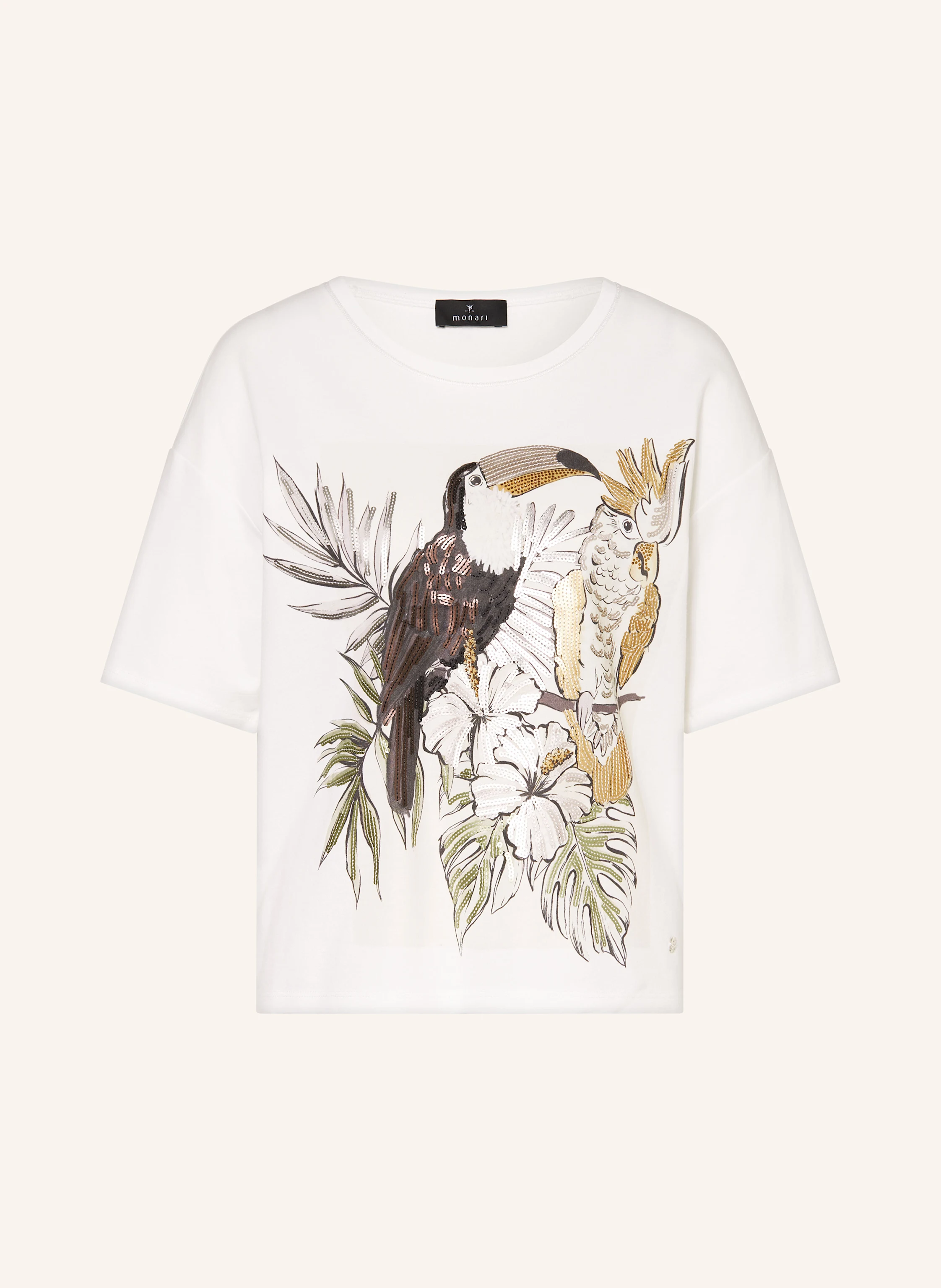 monari T-Shirt mit Pailletten