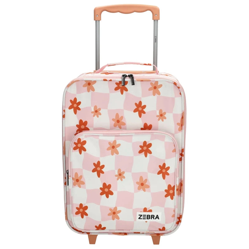 Zebra Trend Avonturier Kinderkoffer Oud Rose