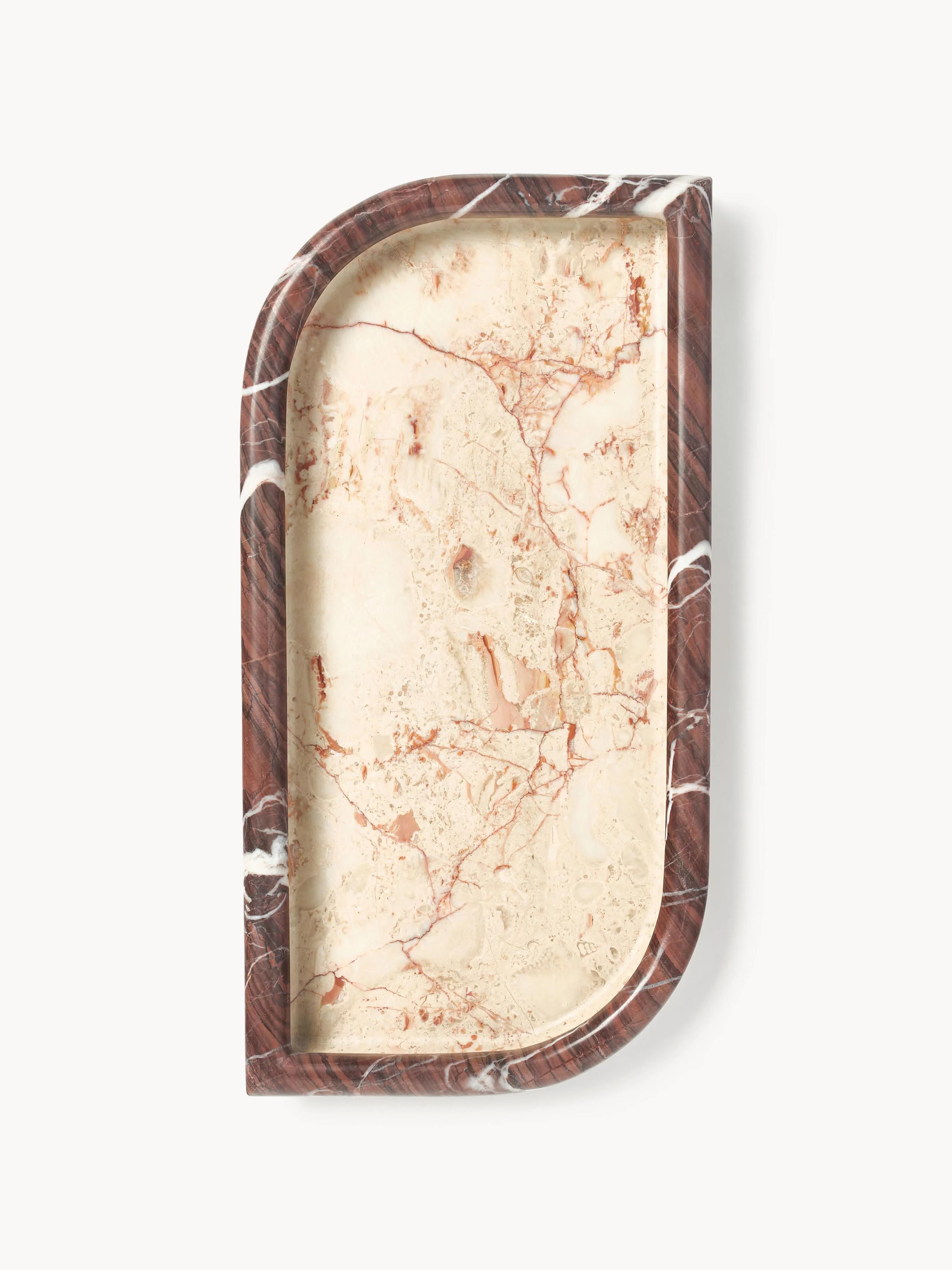 Decoratief dienblad Maba van marmer
