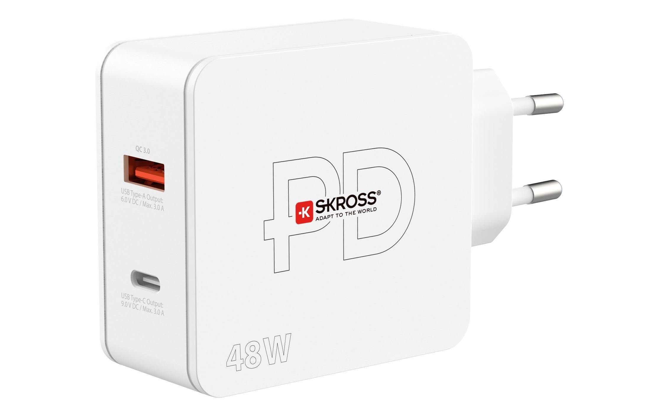 USB-Wandladegerät Multipower 2 Pro+, Euro, 48 W, WeissKraftvolles USB-Wandladegerät für zu Hause und unterwegs