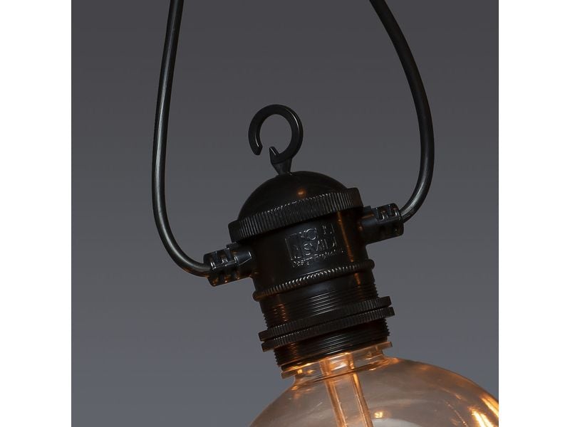 Konstsmide Lichterkette Solar 2337, 10 LEDs, Transparent Solarbetriebene LED-Lichterkette
