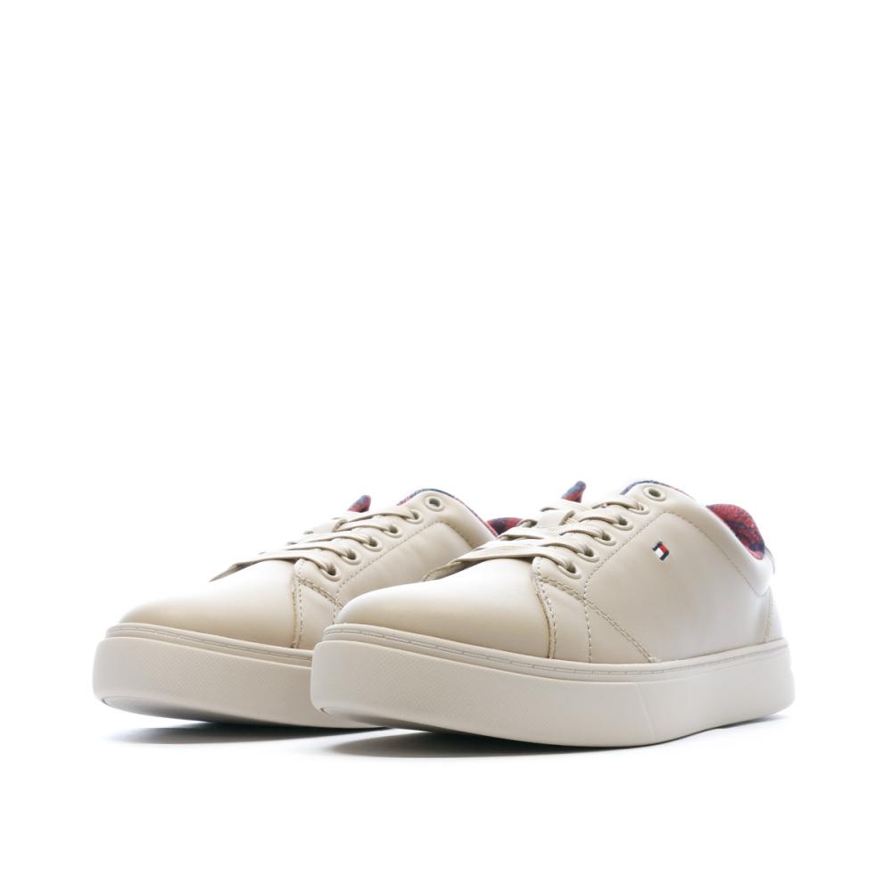 Tommy Hilfiger Baskets Marrons Femme Tommy Hilfiger Essential Court