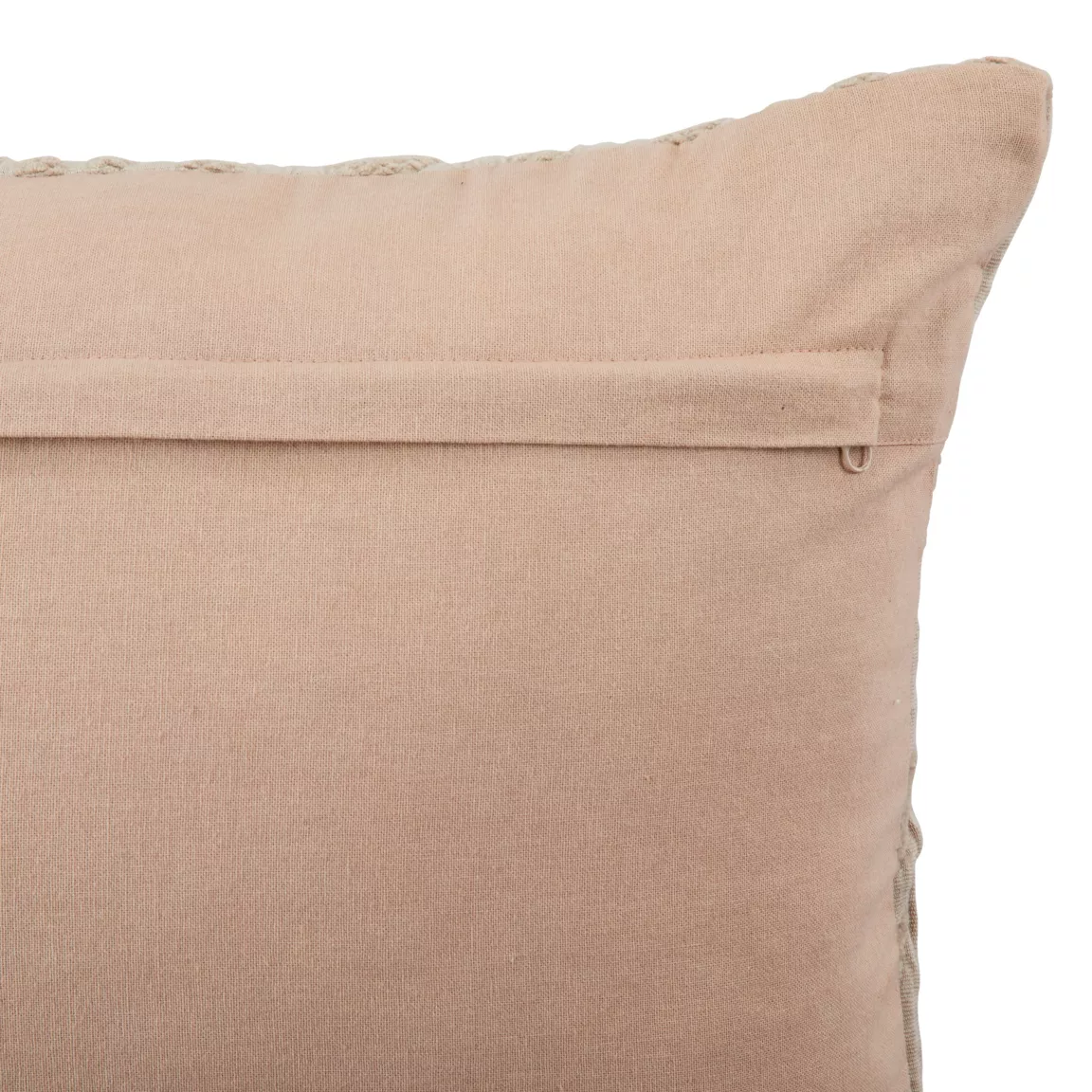 Coussin rectangulaire gaze de coton (38 x 58 cm) Letho Beige