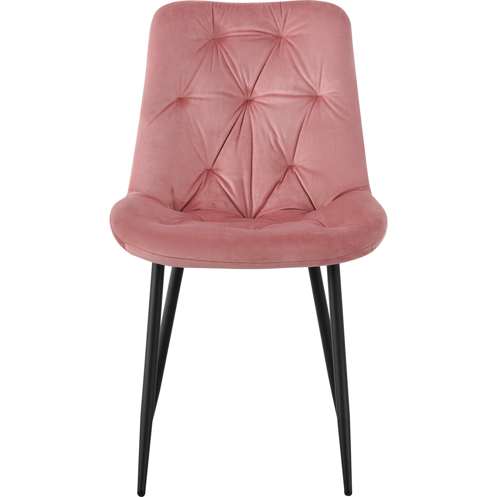 Polsterstuhl Roman Samtvelours rose