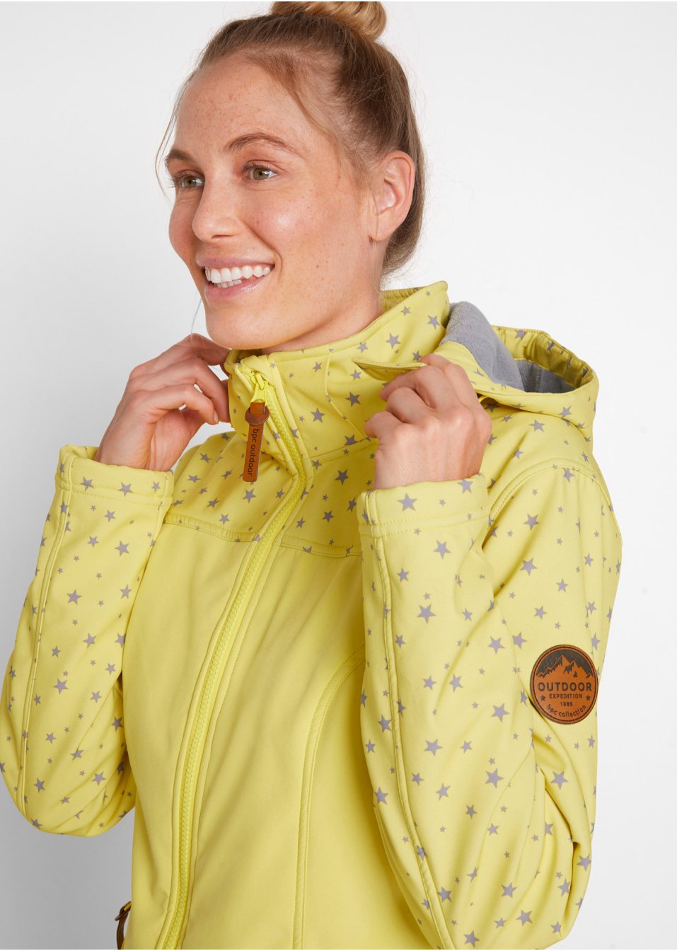 Parka softshell fonctionnelle avec polaire peluche