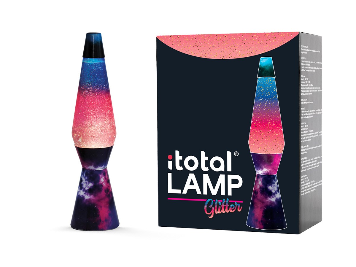 iTotal - Lava Lampe 36 cm - Galaxy Glitter