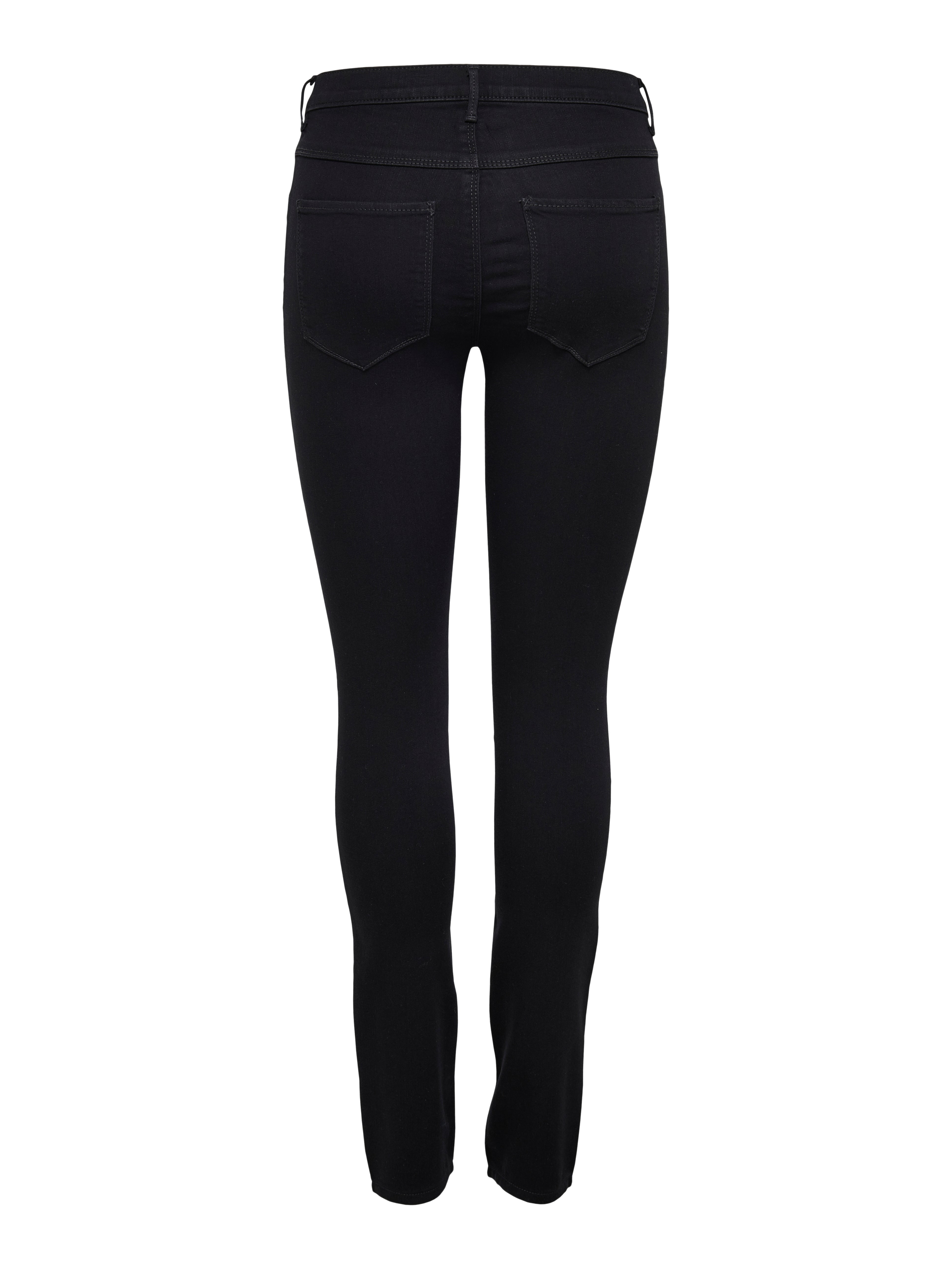 ONLRAIN Mittlere Taille Skinny Fit Jeans Black Denim