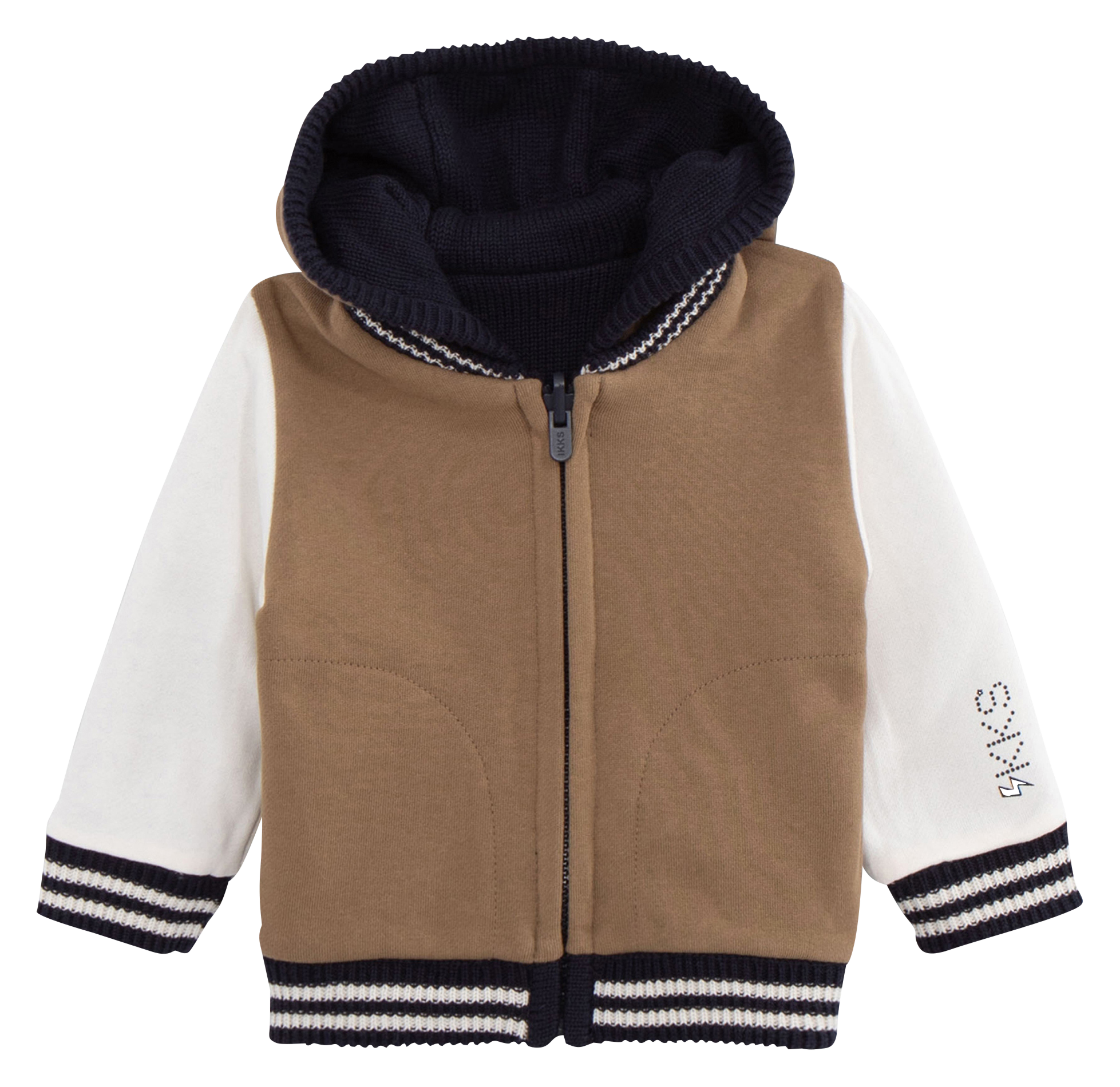 Cardigan réversible en coton mélangé | Marron