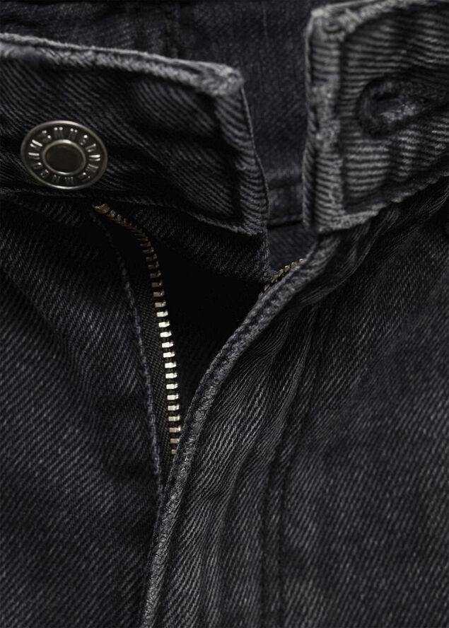 MANGO Miami medium-rise straight-fit jean Open grey