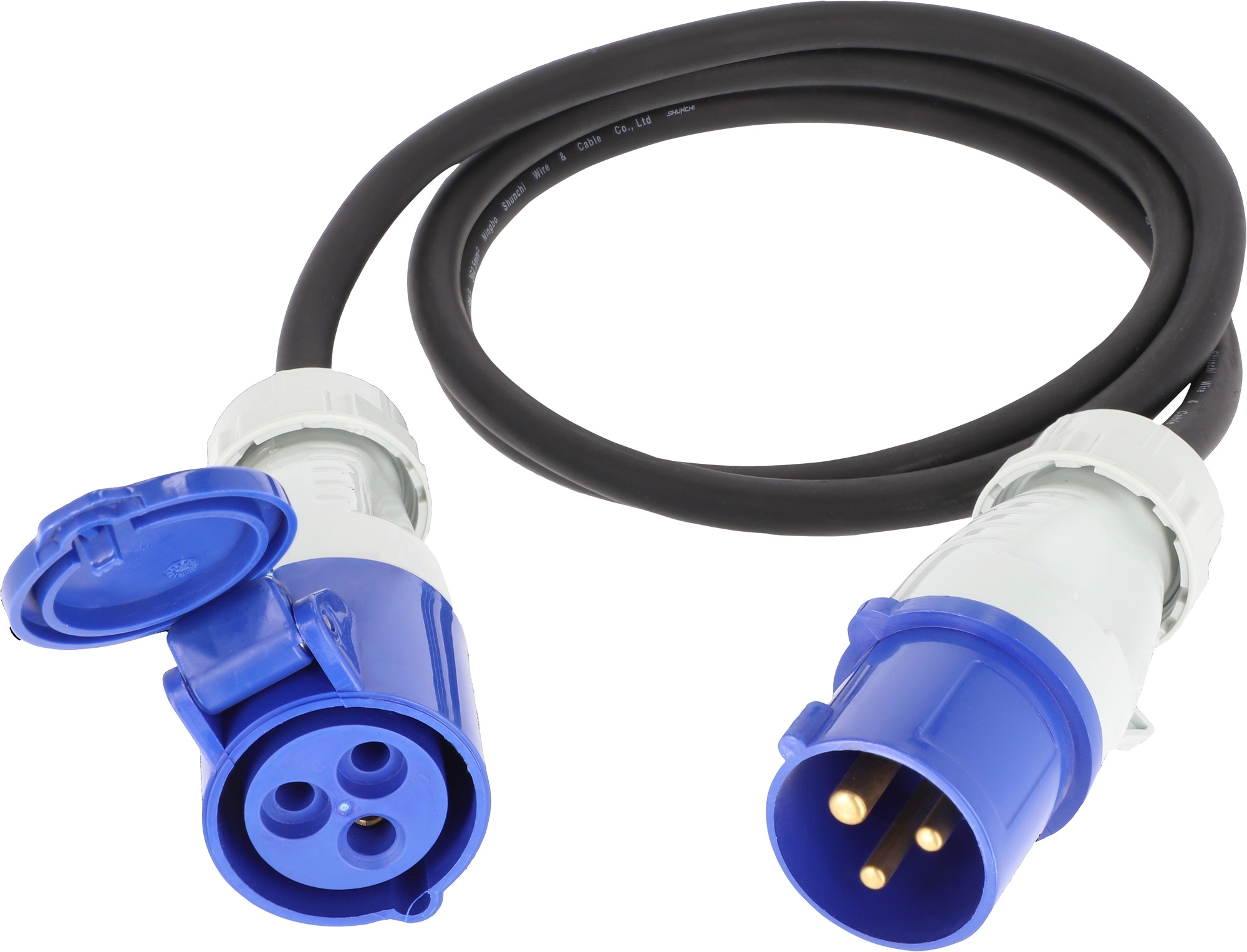 Berger CEE Verbindungsleitung CEE-Stecker und CEE-Kupplung 5 m