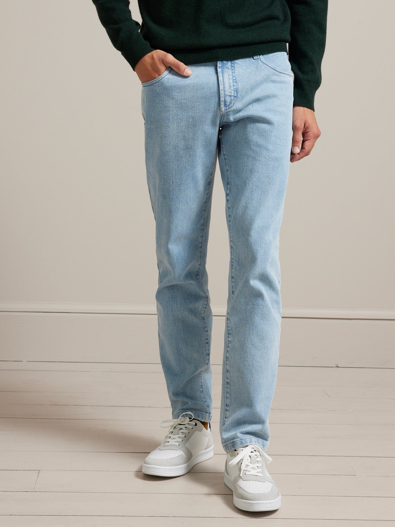 Jean regular homme - coton bio, délavage écoresponsable