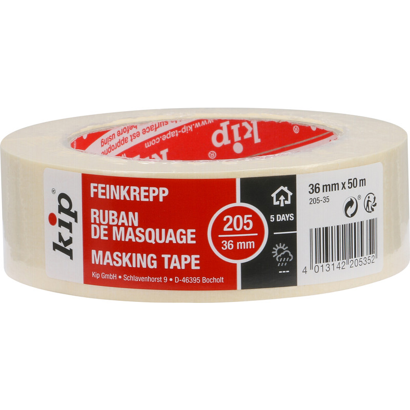 Kip 205 afplaktape 36mmx50m