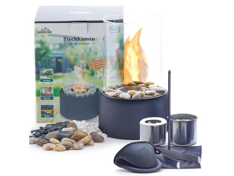 Dameco Tischfeuer für Bioethanol 16 x 26.5 cm In- und Outdoor Dekofeuer