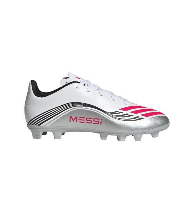 adidas F50 MESSI CLUB FG/MG J JP7457 FTWWHT-LUCRED-SILVMT