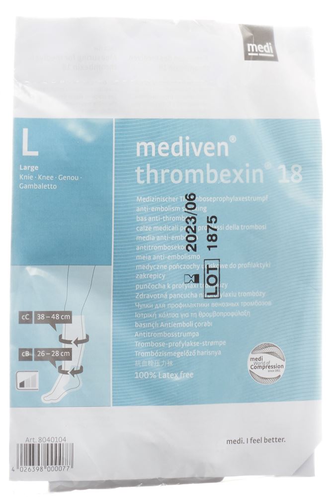 Mediven thrombexin 18 A-D Kniestrumpf S 1 Paar
