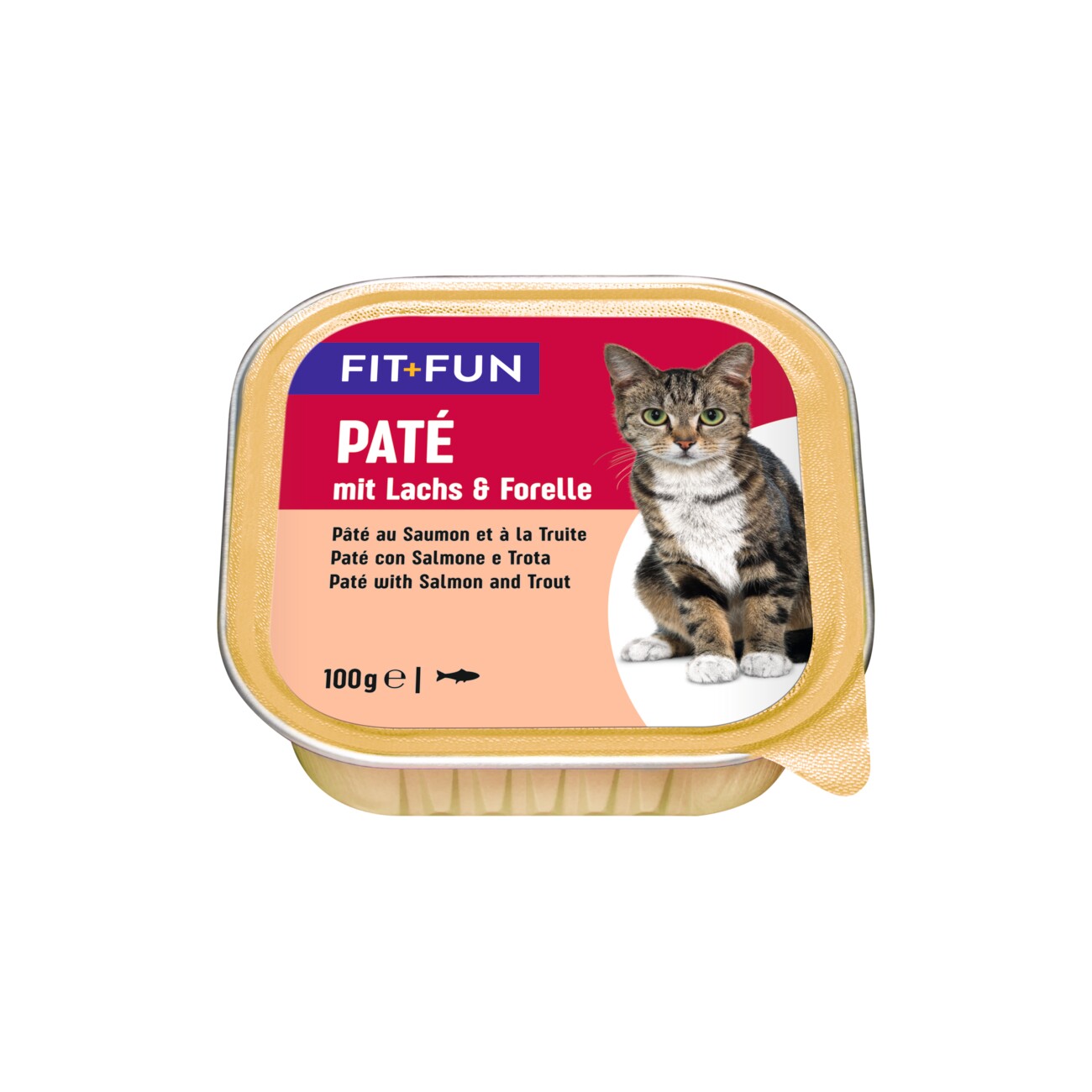 FIT+FUN Adult Paté Lachs und Forelle 16x100 g