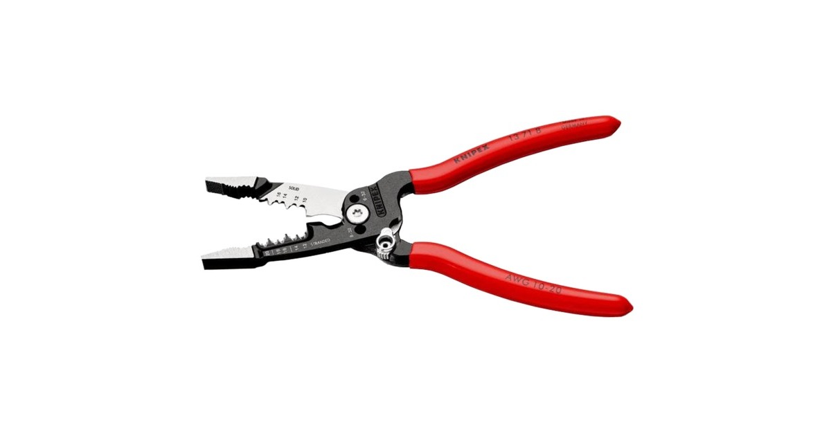 KNIPEXWireStripper 13 71 8 striptang  (Rood, Amerikaans model)