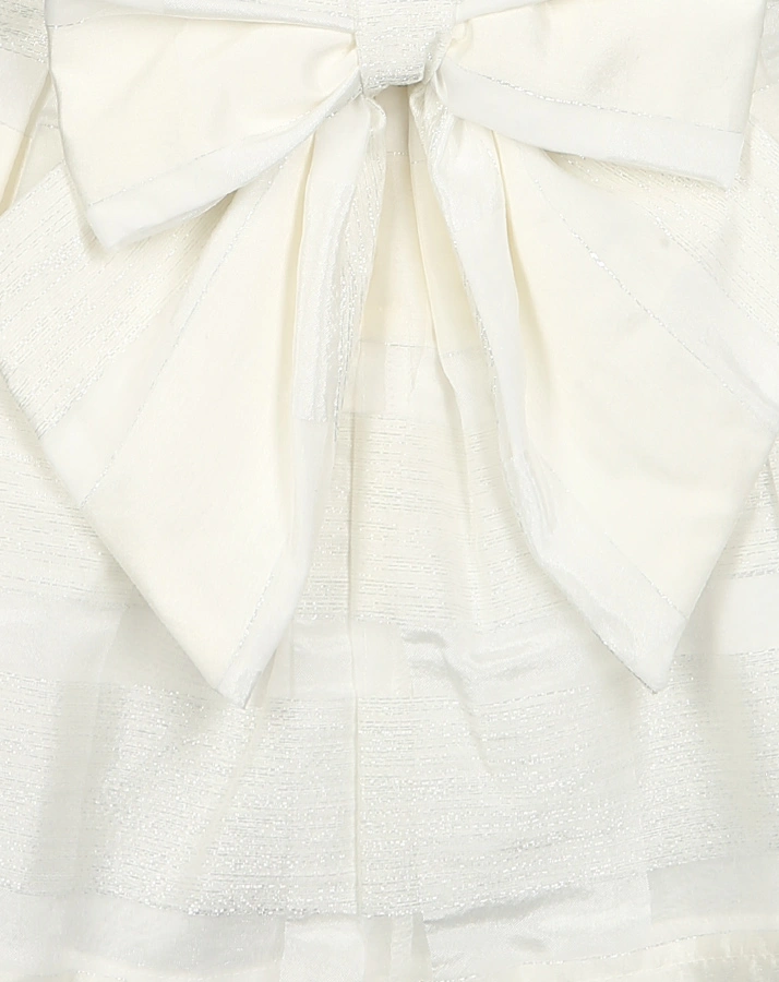 Kleid FESTLICH mit Glitzereffekt in creme
