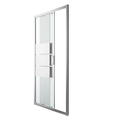 Porte de douche coulissante GoodHome Beloya miroir 100 cm