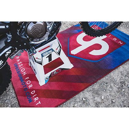 Tapis environnemental UP Design (dim. : 1m x 1m60) Universel - Rouge / Bleu