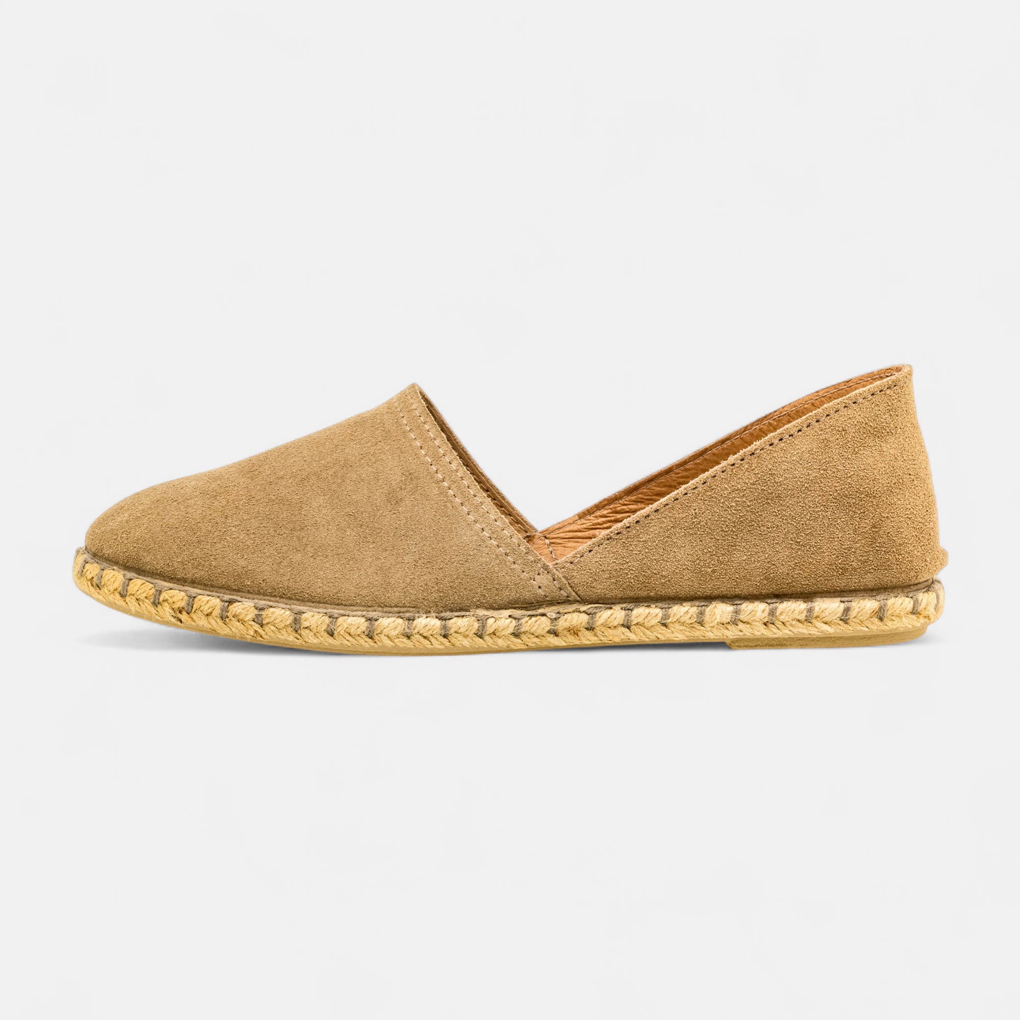Espadrilles Femme en cuir beige