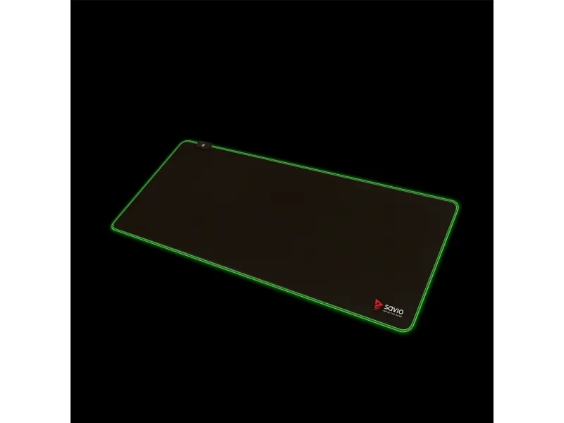 SAVIO GAMING Turbo Dynamic - Musemåtte - LED Edition - størrelse XL