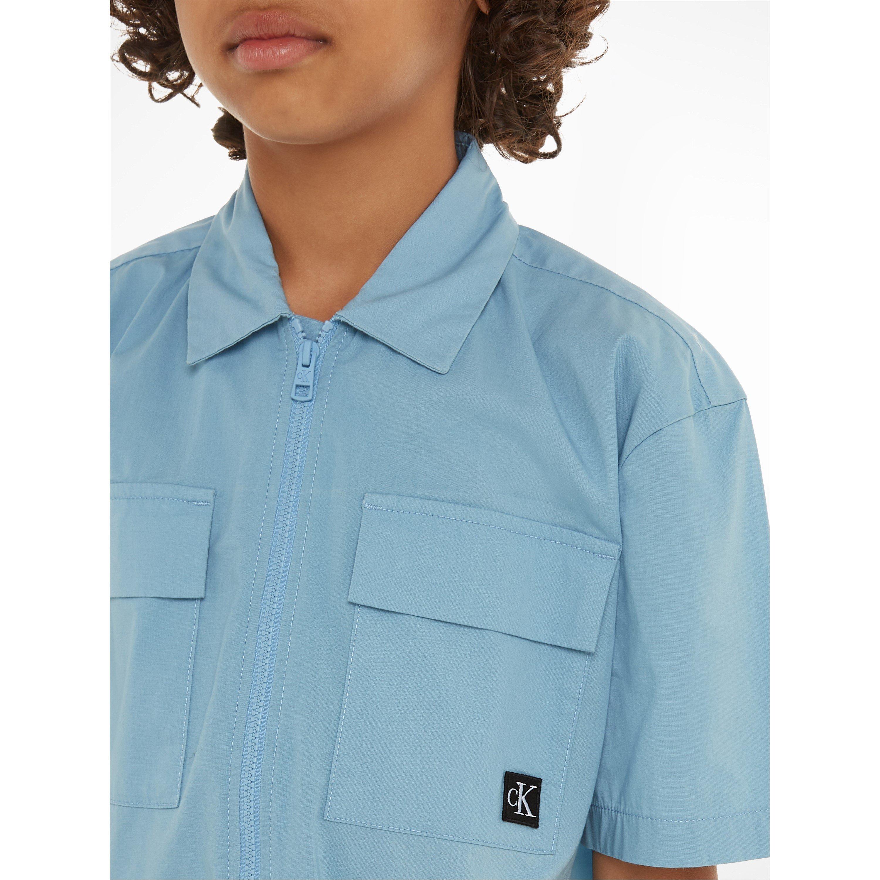 Calvin Klein Jeans Nylon Short Sleeve Shirt Juniors