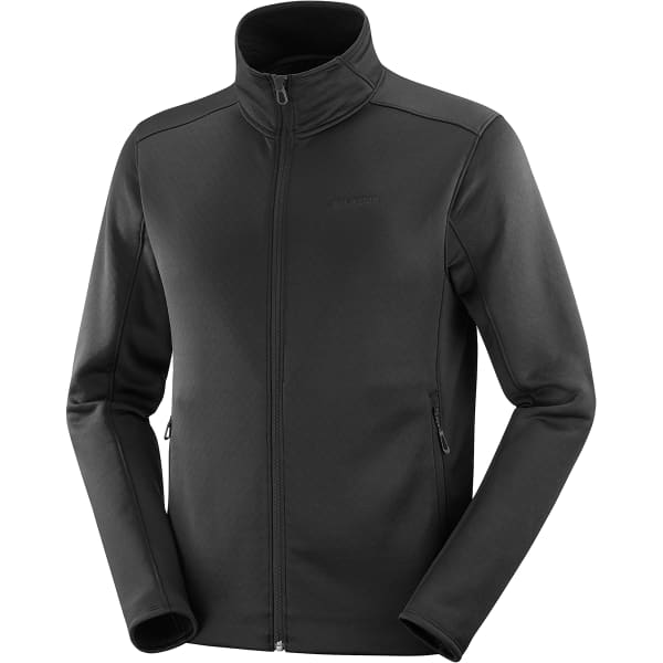 Veste polaire SALOMON ESSENTIAL OUTLINE WARM FZ DEEP BLACK