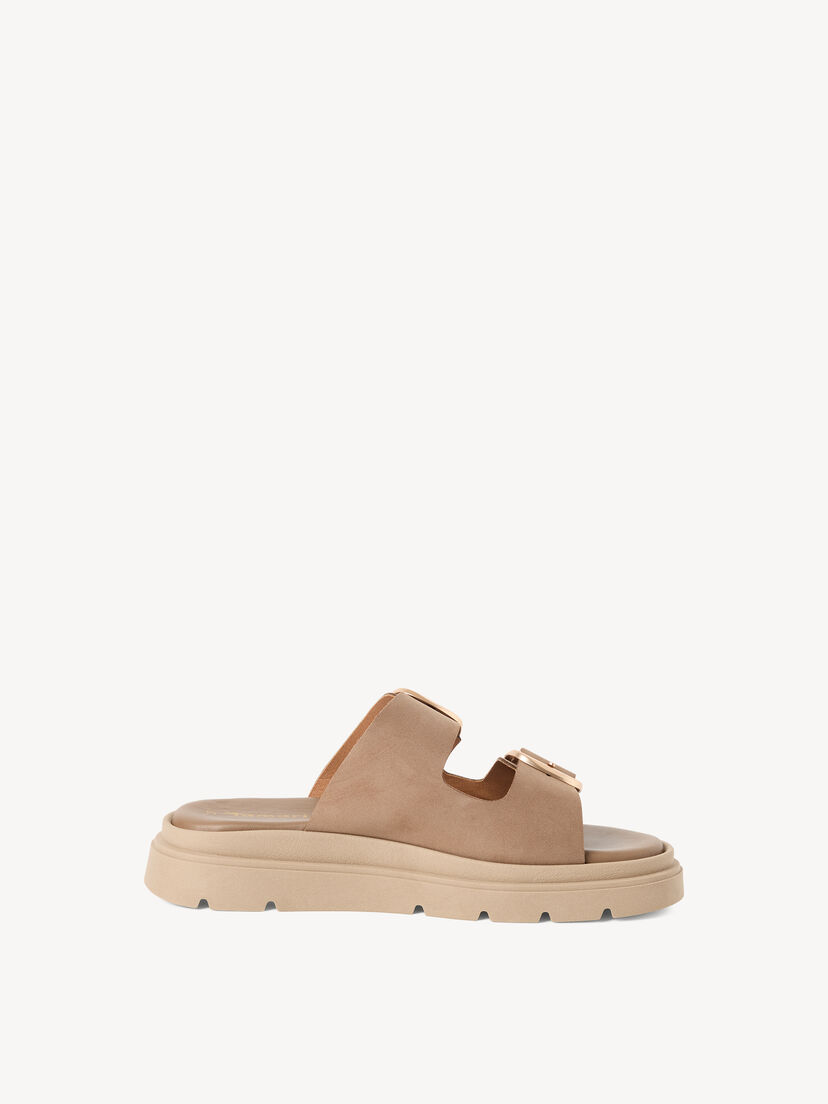 Leren Slipper - beige