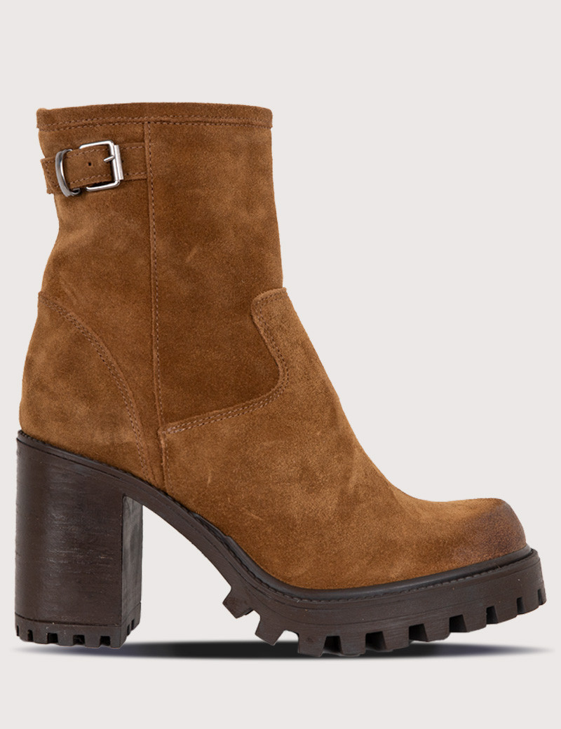 PAOYAMA BOTTINES ILDA PEAU MARRON