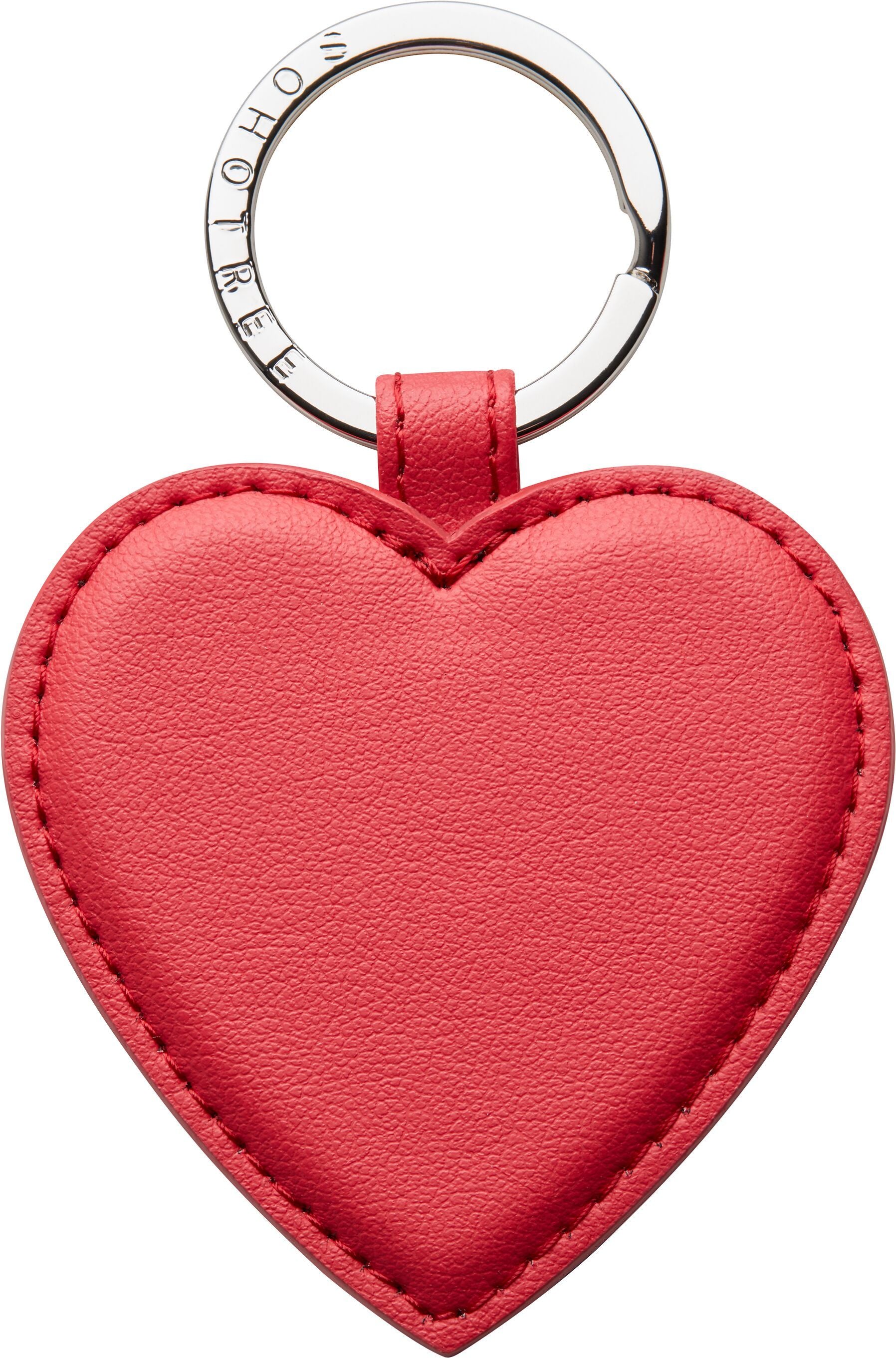LOVE HEART Herzanhänger pink - Pink / B: 9.0 cm x T: 0.5 cm x H: 6.3 cm