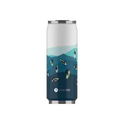 Les Artistes Paris - Canette isotherme - surf - 500 ml - acier inoxydable