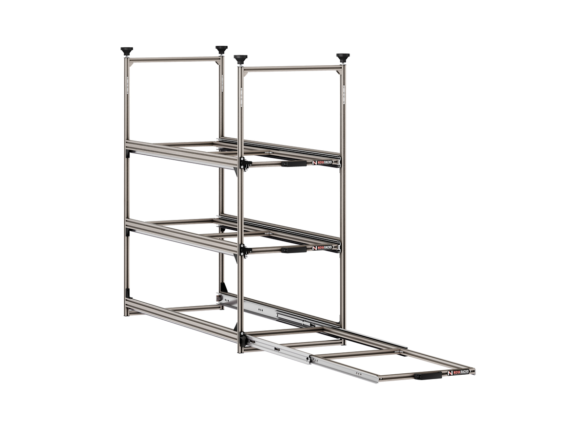 Nova Racks Serie M 3 Levels schuifopbergsysteem - 40x120x112 cm
